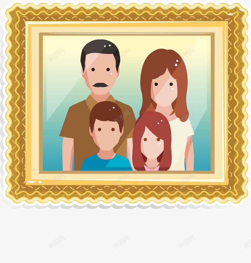 一家人的合照png免抠素材_新图网 https://ixintu.com 儿子 合照 女儿 妈妈 家人 照片 爸爸 相框 相片 边框