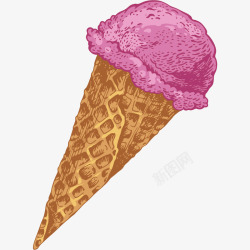 夏日最爱甜筒冰淇凌零食素材