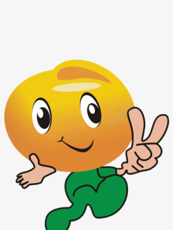 比手势的卡通素材