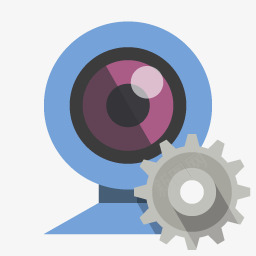 网络摄像头齿轮平的图标png_新图网 https://ixintu.com gear webcam 网络摄像头 齿轮