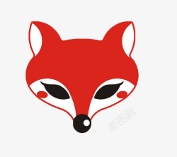 红色小狐狸简单的狐狸片高清图片