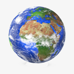 蓝色地球照片非洲俯览图素材