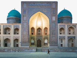 布哈拉古城清真寺素材