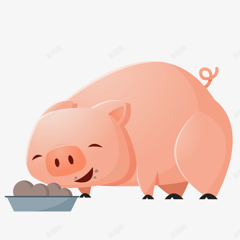 一只小猪在吃食物图矢量图ai免抠素材_新图网 https://ixintu.com 一只可爱萌萌的小猪 一只小猪在吃食物矢量免抠图 剪纸小猪 小猪 猪 矢量免抠图 矢量图