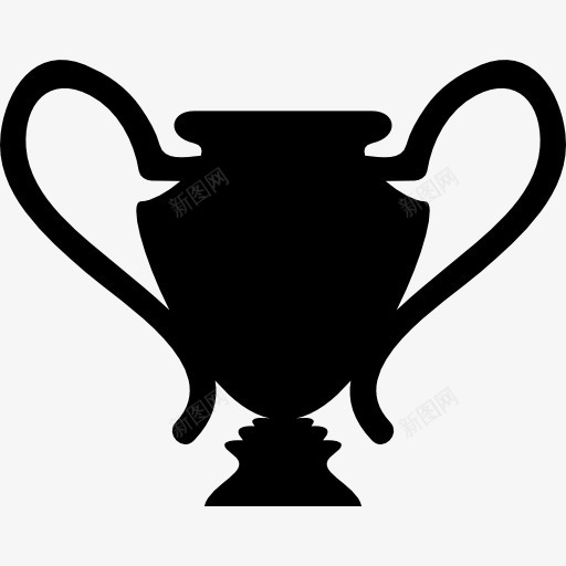 奖杯的黑色剪影图标png_新图网 https://ixintu.com 体育 奖杯 形状 杯 足球 轮廓 黑色