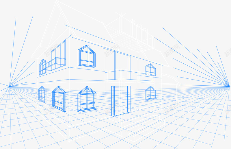 建筑png免抠素材_新图网 https://ixintu.com 房屋 线性图