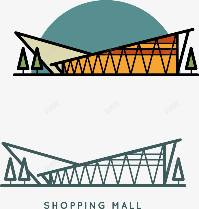 卡通建筑png免抠素材_新图网 https://ixintu.com 卡通建筑 卡通房子 大楼 建筑大楼 建筑景观 建筑景观空间 彩色建筑 房地产 楼房 楼房建筑设计 环境 线性建筑