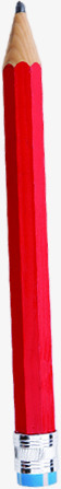 红色卡通环保铅笔png免抠素材_新图网 https://ixintu.com 卡通 环保 红色 设计 铅笔