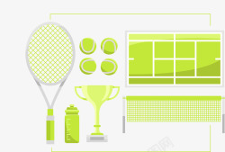 绿色网球场素材