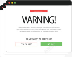 系统警告电脑系统警告弹窗矢量图高清图片