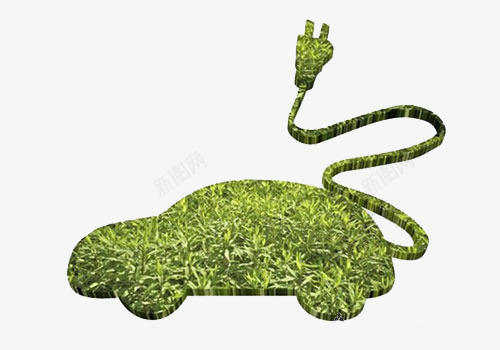 绿色创新得力小车psd免抠素材_新图网 https://ixintu.com 创新 汽车 环保 绿色