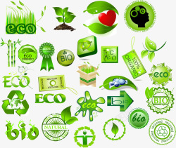 绿色环保元素合集素材