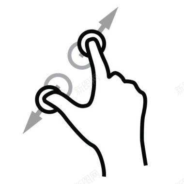 二手指规模gestureworks图标图标