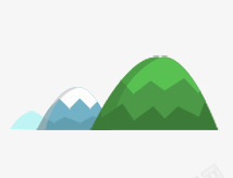 卡通绿色山丘png免抠素材_新图网 https://ixintu.com 卡通 山 山丘 环保 绿色 风景