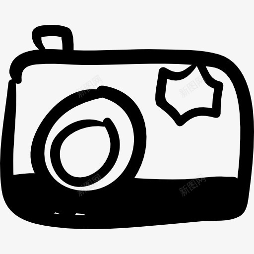 相机照片手绘工具图标png_新图网 https://ixintu.com 工具 工具和用具 手绘 摄影 照片 相机