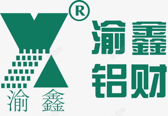 渝鑫铝财logo图标图标