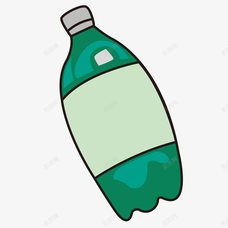 汽水瓶回收png免抠素材_新图网 https://ixintu.com 保护 回收 废品 废品回收 快乐 爱戴 爱护 环保 环境 环抱