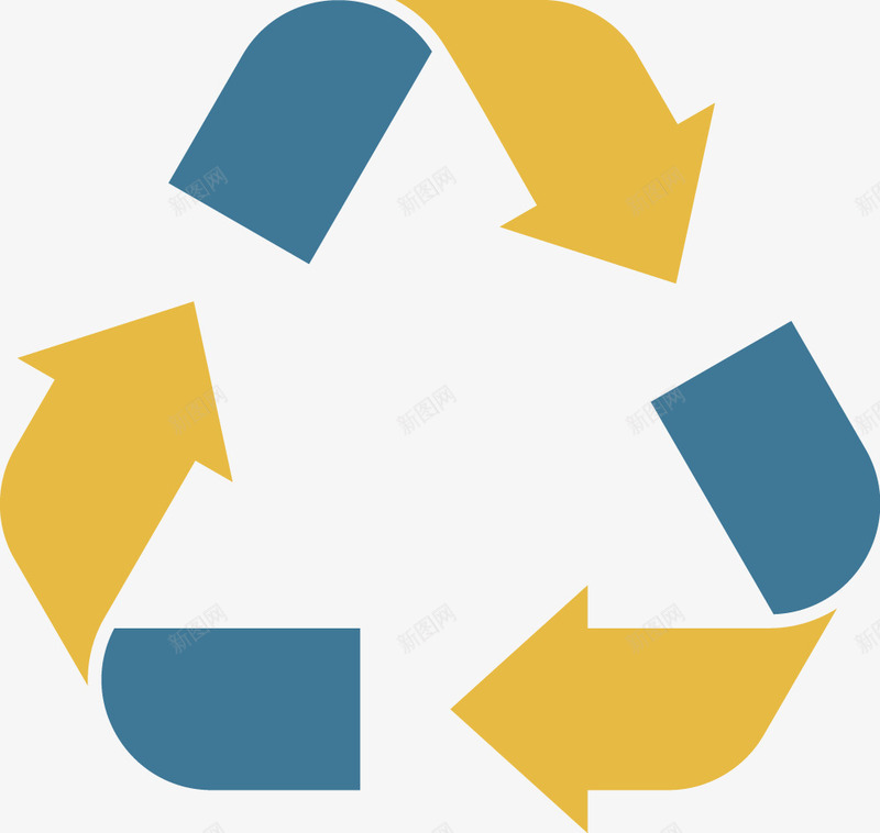 PPT创意简单循环使用图标png_新图网 https://ixintu.com 三角 创意简单 回收 图标 循环 循环使用 环保