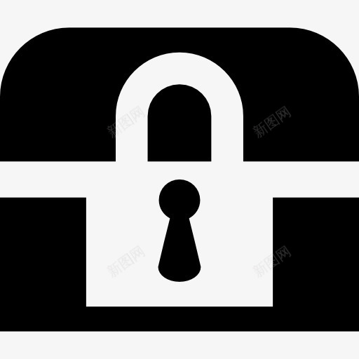 宝箱锁图标png_新图网 https://ixintu.com 安全 宝 工具 工具和器具 挂锁 胸部 钥匙锁 锁