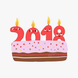 2018生日蛋糕素材