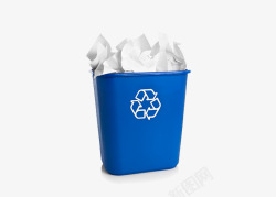 废纸回收垃圾回收桶高清图片