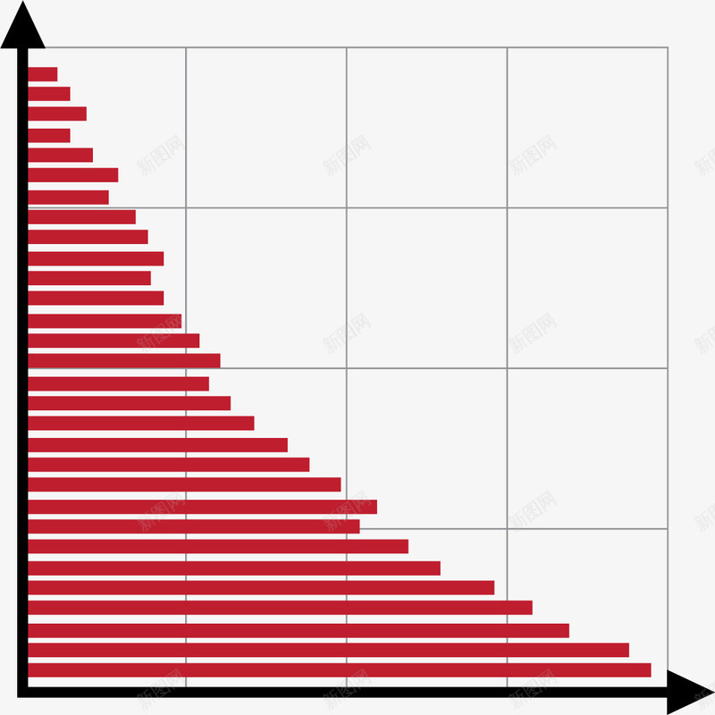 红色横向ppt柱状图png免抠素材_新图网 https://ixintu.com 企业ppt 商务金融 坐标图 坐标系统 季度 对比 数据 数据图 柱状 红色数据图 统计