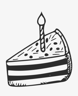 黑色蜡烛卡通蛋糕高清图片