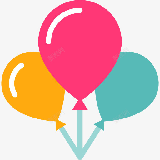 气球图标png_新图网 https://ixintu.com 庆典 新年 气球 生日 生日聚会 聚会 装饰