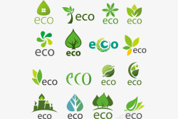 绿色环保素材环保图标高清图片