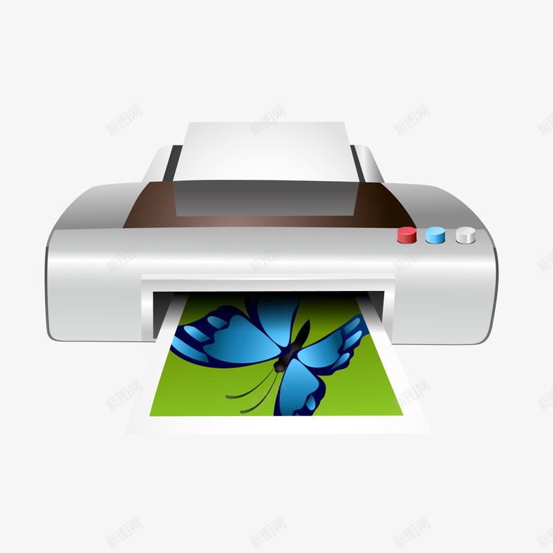 卡通打印照片的打印机png免抠素材_新图网 https://ixintu.com 办公用品 卡通 打印机设计 打印照片 电子产品