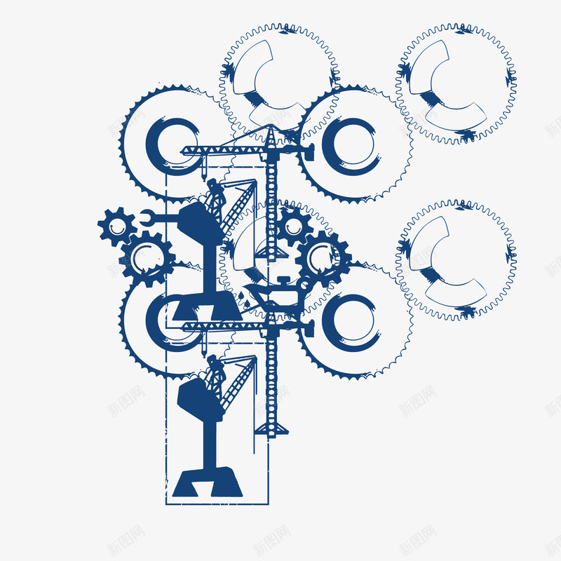 科技齿轮png免抠素材_新图网 https://ixintu.com 商务 科技 科技齿轮 齿轮