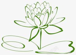 植物系绿色莲花高清图片