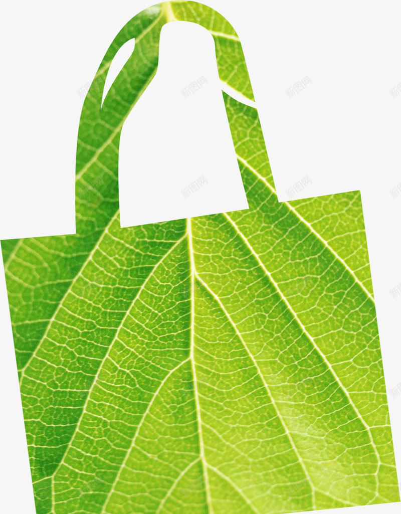 绿色树叶环保手提袋png免抠素材_新图网 https://ixintu.com 手提袋 树叶 环保 绿色