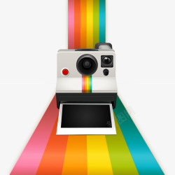 彩虹背景打印机打印机矢量图高清图片