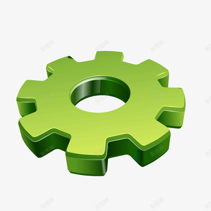 绿色玻璃质感齿轮png免抠素材_新图网 https://ixintu.com 玻璃 玻璃质感 绿色 质感 齿轮
