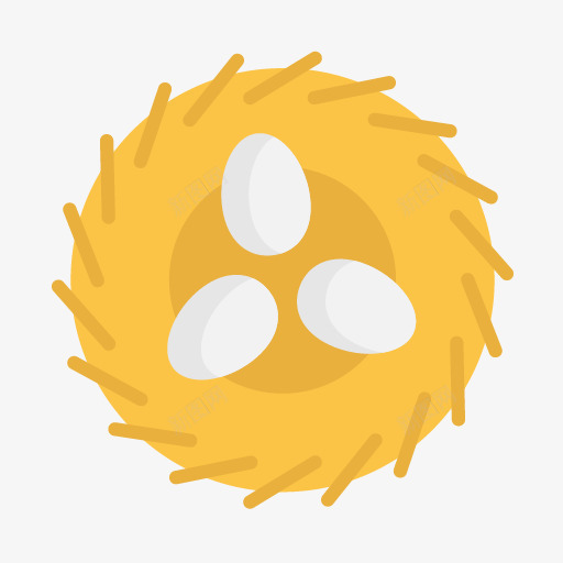 三颗白蛋png免抠素材_新图网 https://ixintu.com 三只白蛋 卡通照片 手绘图 插图 椭圆形 黄色椭圆形 黄色蛋窝
