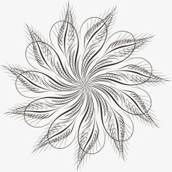 创意螺旋花纹图素材