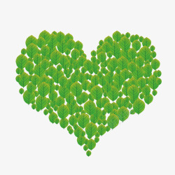 绿色的心绿色心心高清图片
