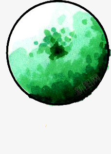 手绘绿色环保树木平面png免抠素材_新图网 https://ixintu.com 平面 树木 环保 绿色