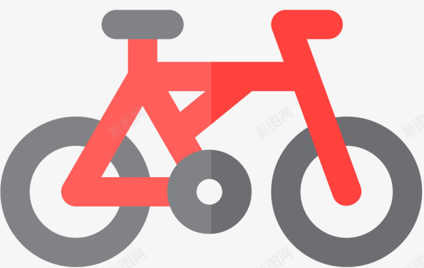 自行车图标元素矢量图图标