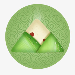 端午节绿色粽子海报素材