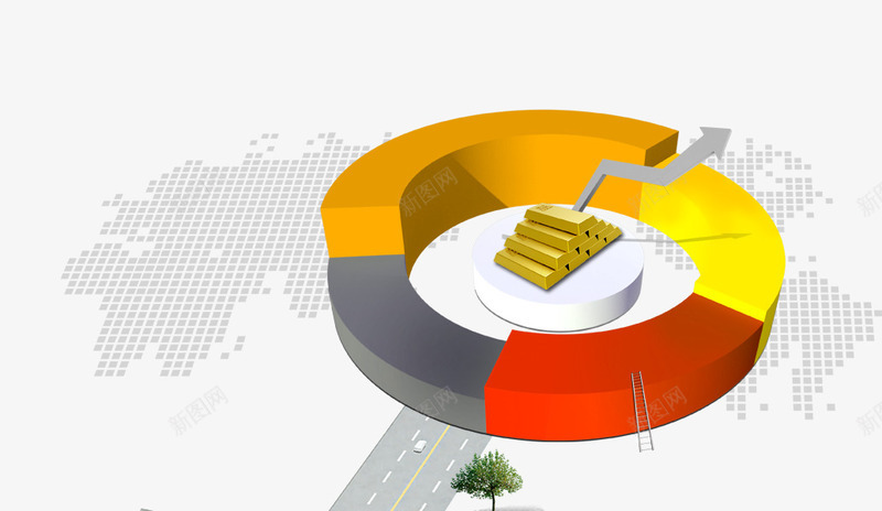 经济增长分布图图标png_新图网 https://ixintu.com 企业元素 企业文化 分布 增长 经济