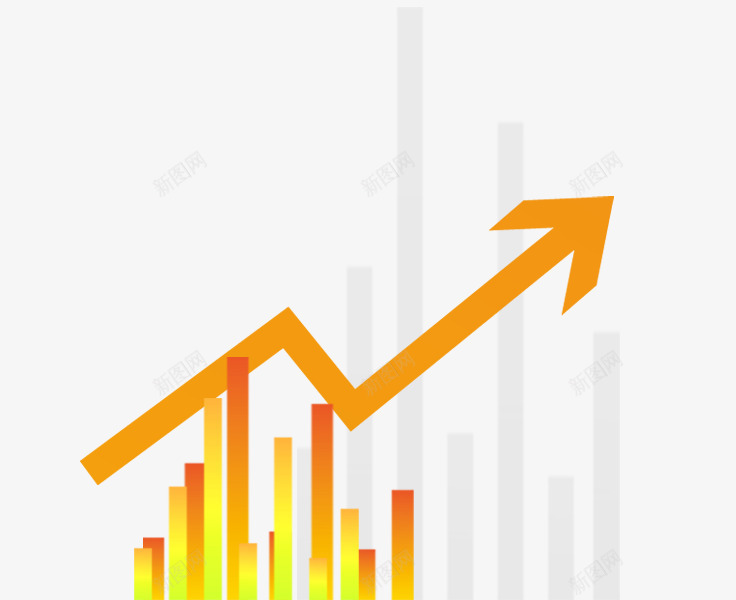 商务企业报表png免抠素材_新图网 https://ixintu.com 上升 报表 数据 条形图