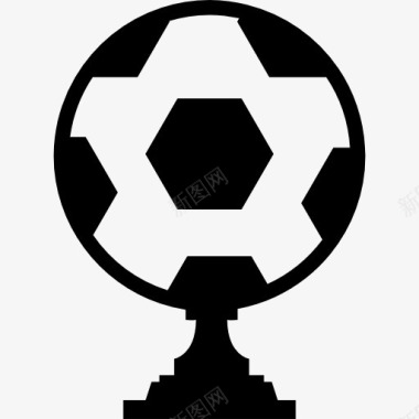 足球杯与球图标图标