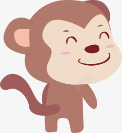 剪纸猴子可爱猴子高清图片