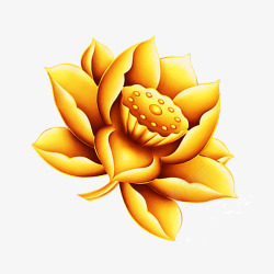 金色莲花素材