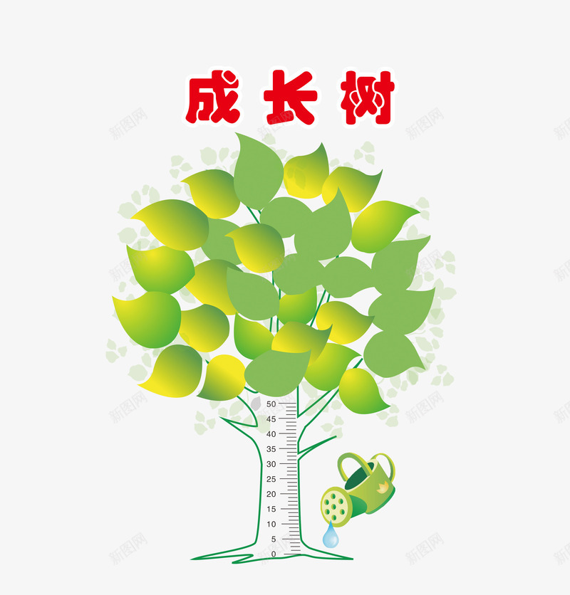 绿色成长树png免抠素材_新图网 https://ixintu.com 共同成长 孩子 成长树 未来的摇篮 茁壮成长