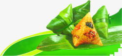 传统端午节粽子绿叶粽子素材