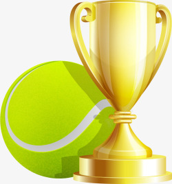奖杯和网球素材