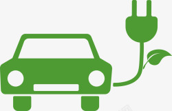 汽车标志绿色汽车环保图标高清图片